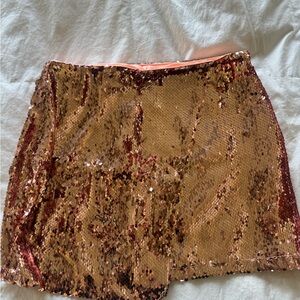 Sequin Gold Skirt